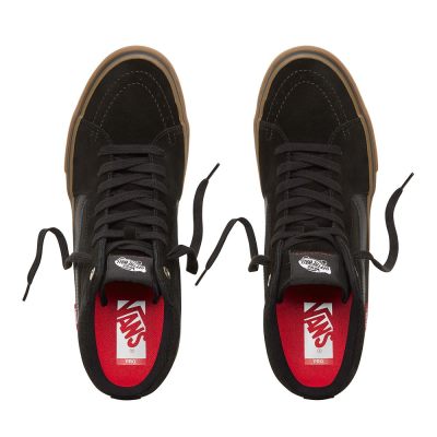 Vans Sk8-Hi Pro - Kadın Kaykay Ayakkabısı (Siyah)